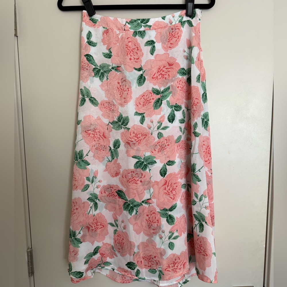 Show Me Your MuMu | Floral (Pink) Midi Skirt sz M